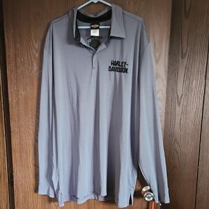 Harley-Davidson Men's Polo in Light Gray